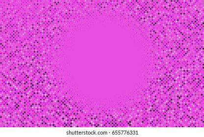 Light Pink vector illustration which consist of circles. Dotted gradient design for your business. Creative geometric background in halftone style with colored spots.