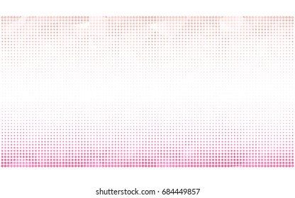 Light Pink vector illustration which consist of circles. Dotted gradient design for your business. Creative geometric background in halftone style with colored spots.