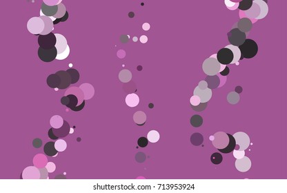 Light Pink vector illustration which consist of circles. Dotted gradient design for your business. Creative geometric background in halftone style with colored spots.