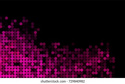 Light Pink vector illustration which consist of circles. Dotted gradient design for your business. Creative geometric background in halftone style with colored spots.