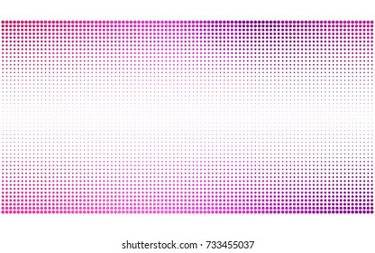Light Pink vector illustration which consist of circles. Dotted gradient design for your business. Creative geometric background in halftone style with colored spots.