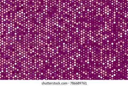 Light Pink vector illustration which consist of circles. Dotted gradient design for your business. Creative geometric background in halftone style with colored spots.