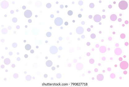 Light Pink vector illustration which consist of circles. Dotted gradient design for your business. Creative geometric background in halftone style with colored spots.