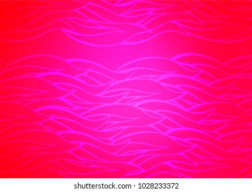 Light Pink vector indian curved pattern. Doodles on blurred abstract background with gradient. Hand painted design for web, leaflet, textile.