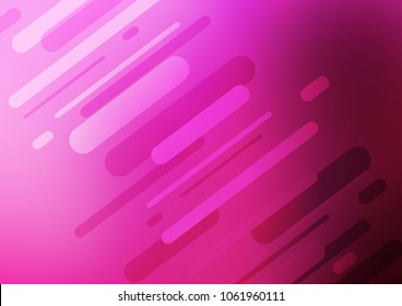 Light Pink vector indian curved template. Modern geometrical abstract illustration with doodles. A completely new template for your business design.