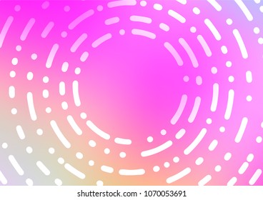 Light Pink vector indian curved texture. Creative illustration in blurred style with doodles and Zen tangles. The template can be used as a background for cell phones.