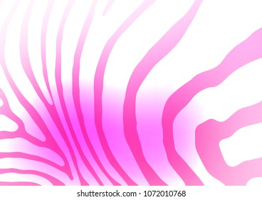 Light Pink vector indian curved pattern. Ethnic elegant natural pattern with gradient. Hand painted design for web, leaflet, textile.