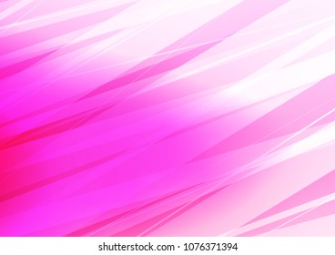 Light Pink vector indian curved background. Brand new colored illustration in blurry style with doodles. The pattern can be used for heads of websites and designs.