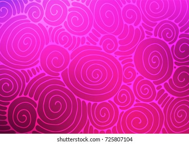 Light Pink vector indian curved background. Geometric doodle illustration in Origami style with gradient. A completely new design for your business.