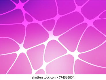 Light Pink vector indian curved background. Shining colored illustration with doodles in Zen tangle style. The best blurred design for your business.