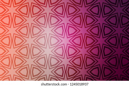 Light Pink vector layout with bright stars. Blurred decorative design in simple style with stars. Template for sell phone backgrounds.