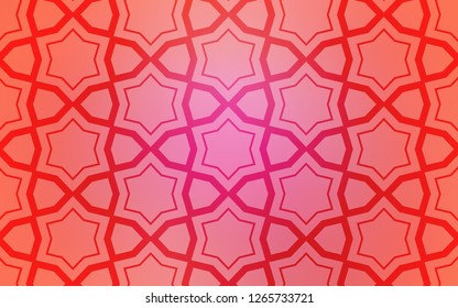 Light Pink vector layout with bright stars. Glitter abstract illustration with colored stars. Pattern for new year ad, booklets.