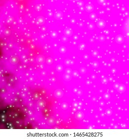 Light Pink vector layout with bright stars. Colorful illustration in abstract style with gradient stars. Design for your business promotion.