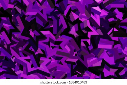 Light Pink vector layout with bright stars. Shining colored illustration with stars. Smart design for your business advert.