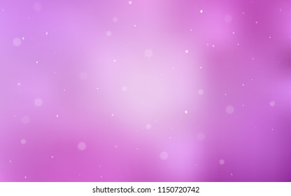 Light Pink vector layout with circle shapes. Modern abstract illustration with colorful water drops. New design for ad, poster, banner of your website.