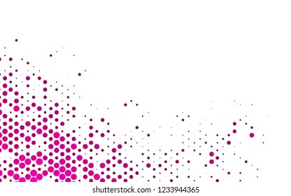 Light Pink vector layout with circle spots. Modern abstract illustration with colorful water drops. Pattern for beautiful websites.