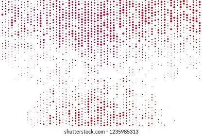 Light Pink vector layout with circle shapes. Abstract illustration with colored bubbles in nature style. Design for posters, banners.