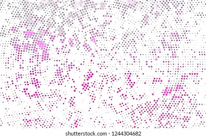 Light Pink vector layout with circle shapes. Blurred bubbles on abstract background with colorful gradient. Template for your brand book.