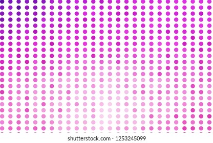 Light Pink vector layout with circle shapes. Blurred bubbles on abstract background with colorful gradient. Template for your brand book.
