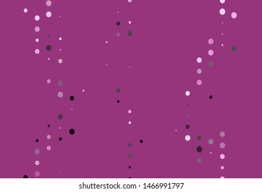 Light Pink vector layout with circle shapes. Abstract illustration with colored bubbles in nature style. Pattern for ads, leaflets.