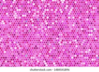 Light Pink vector layout with circle shapes. Modern abstract illustration with colorful water drops. Template for your brand book.