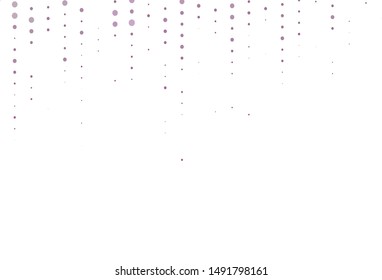 Light Pink vector layout with circle shapes. Modern abstract illustration with colorful water drops. Pattern for beautiful websites.