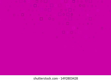 Light Pink vector layout with circle spots, cubes. Abstract backdrop with colorful circles, rectangles. Pattern for beautiful websites.