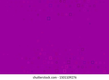 Light Pink vector layout with circle spots, cubes. Decorative design in abstract style with circles, rectangles. Pattern for beautiful websites.