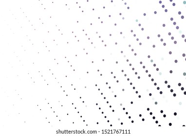 Light Pink vector layout with circle shapes. Blurred bubbles on abstract background with colorful gradient. Pattern of water, rain drops.