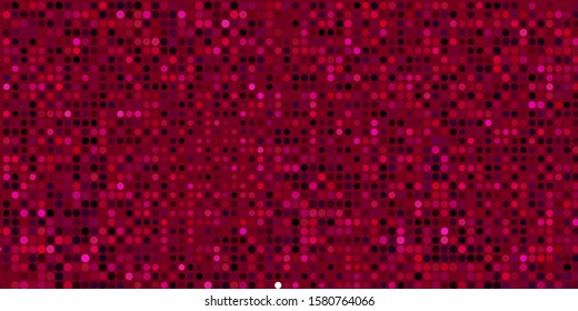 Light Pink vector layout with circle shapes. Abstract colorful disks on simple gradient background. Design for your commercials.