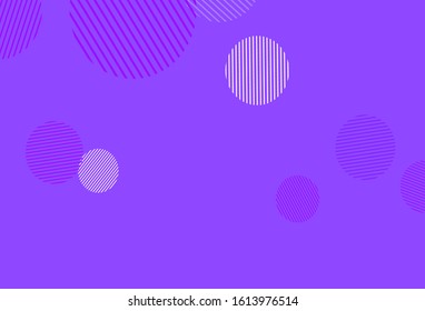 Light Pink vector layout with circle shapes. Blurred bubbles on abstract background with colorful gradient. Pattern for futuristic ad, booklets.