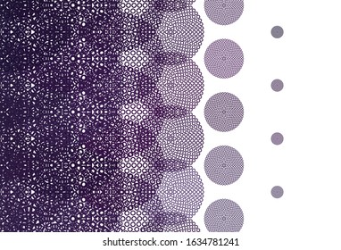 Light Pink vector layout with circle shapes. Beautiful colored illustration with blurred circles in nature style. Design for poster, banner of websites.