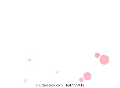 Light Pink vector layout with circle shapes. Blurred bubbles on abstract background with colorful gradient. Design for poster, banner of websites.