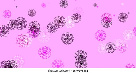 Light Pink vector layout with circle shapes. Modern abstract illustration with colorful circle shapes. Design for your commercials.