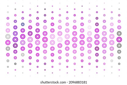 Light Pink vector layout with circle shapes. Abstract illustration with colored bubbles in nature style. Pattern for ads, leaflets.