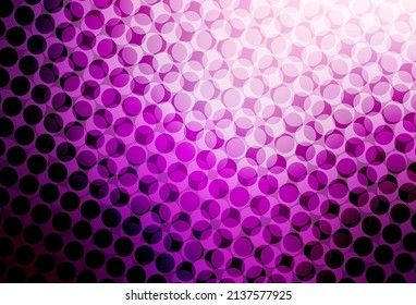 Light Pink vector layout with circle shapes. Illustration with set of shining colorful abstract circles. Design for your business advert.