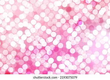 Light Pink vector layout with circle shapes. Blurred bubbles on abstract background with colorful gradient. Design for your business advert.