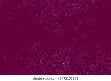 Light Pink vector layout with circle shapes. Beautiful colored illustration with blurred circles in nature style. Design for business adverts.