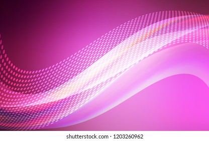 Light Pink vector layout with circles, lines. Decorative design in abstract style with triangle structure. Pattern for beautiful websites.