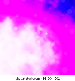 Light Pink vector layout with circles. Abstract illustration with colorful spots in nature style. Pattern for booklets, leaflets.