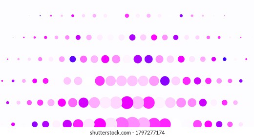 Light Pink vector layout with circles. Abstract illustration with colorful spots in nature style. Pattern for business ads.
