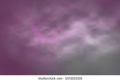 Light Pink vector layout with cosmic stars. Shining colored illustration with bright astronomical stars. Pattern for futuristic ad, booklets.