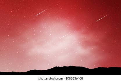 Light Pink vector layout with cosmic stars. Glitter abstract illustration with colorful cosmic stars. Smart design for your business advert.