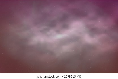Light Pink vector layout with cosmic stars. Glitter abstract illustration with colorful cosmic stars. Pattern for astrology websites.