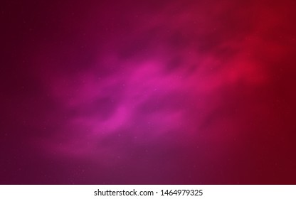Light Pink vector layout with cosmic stars. Blurred decorative design in simple style with galaxy stars. Pattern for futuristic ad, booklets.