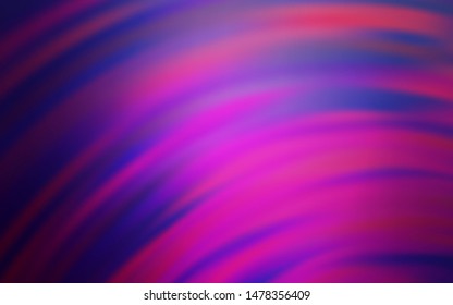 Light Pink vector layout with curved lines. Shining colorful illustration in simple style. Pattern for your business design.