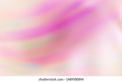 Light Pink vector layout with curved lines. An elegant bright illustration with gradient. New composition for your brand book.