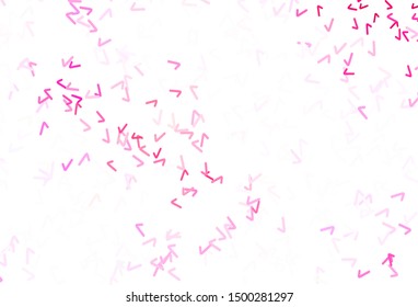 Light Pink vector layout with curved lines. Brand new colorful illustration in simple style. Template for cell phone screens.