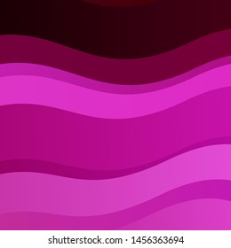 Light Pink vector layout with curves. Bright sample with colorful bent lines, shapes. Pattern for booklets, leaflets.
