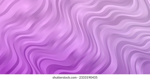 Light Pink vector layout with curves. Colorful illustration, which consists of curves. Smart design for your promotions.